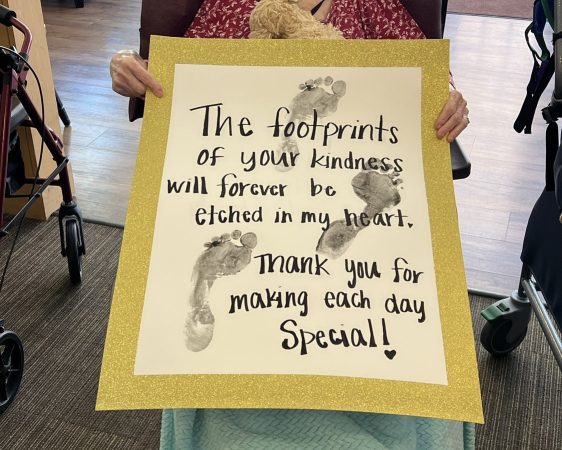 Message for Caregivers from a senior resident in Serenity Villa assisted living